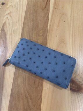 Ostrich Leather Clutch